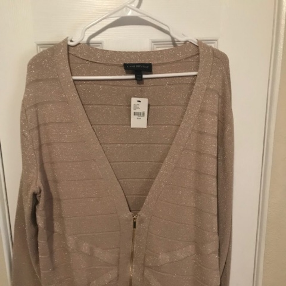 Lane Bryant NWT gold sweater Plus 22/24